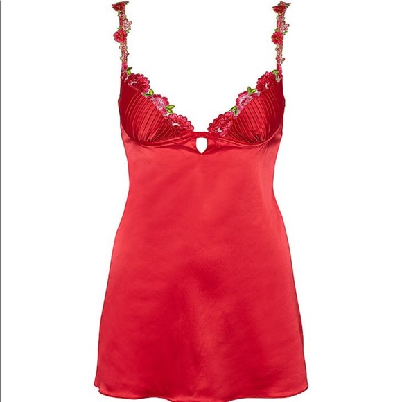 FOR LOVE & LEMONS V-Day Floral Embroidery Slip Dress - Picture 14 of 16